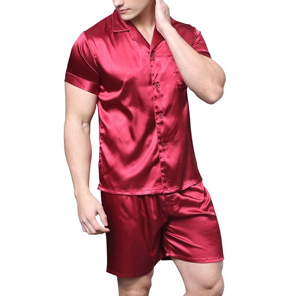 Mens Satin Pyjamas Set: image 3