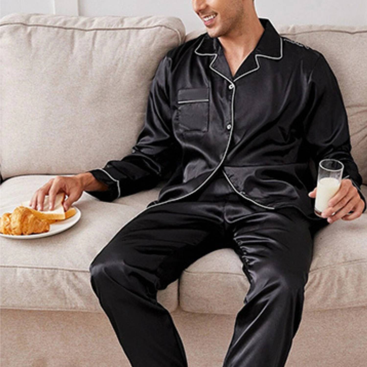 Silk Satin Pyjamas For Men
