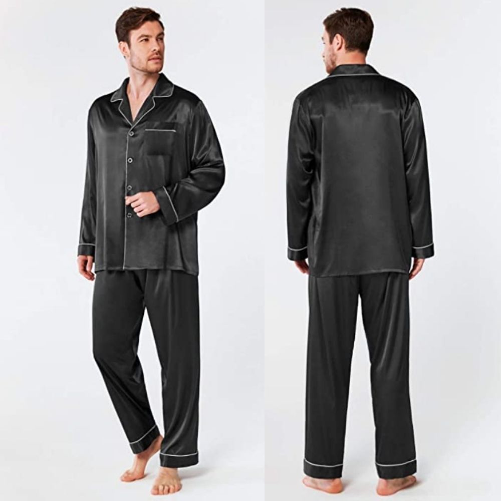 Silk Satin Pyjamas For Men: image 2