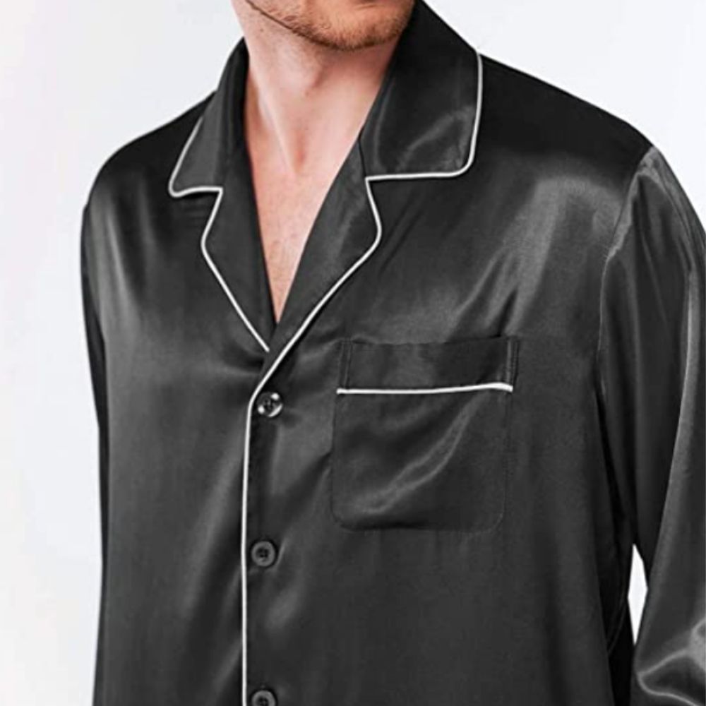 Silk Satin Pyjamas For Men: image 4