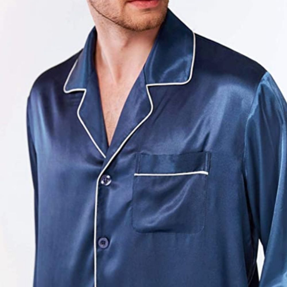 Silk Satin Pyjamas For Men: image 5
