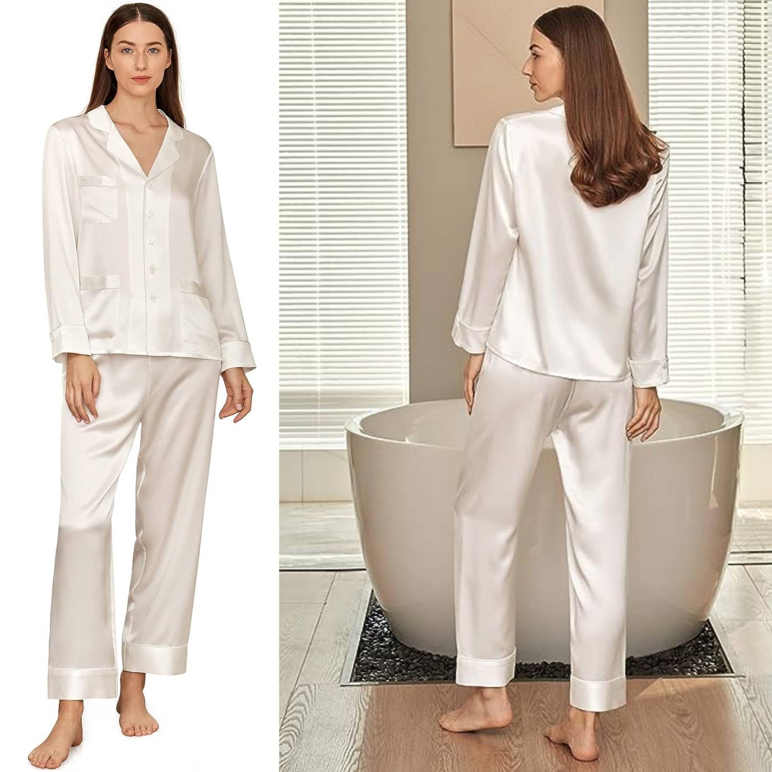Mulberry Silk Long Pyjama Set: image 3