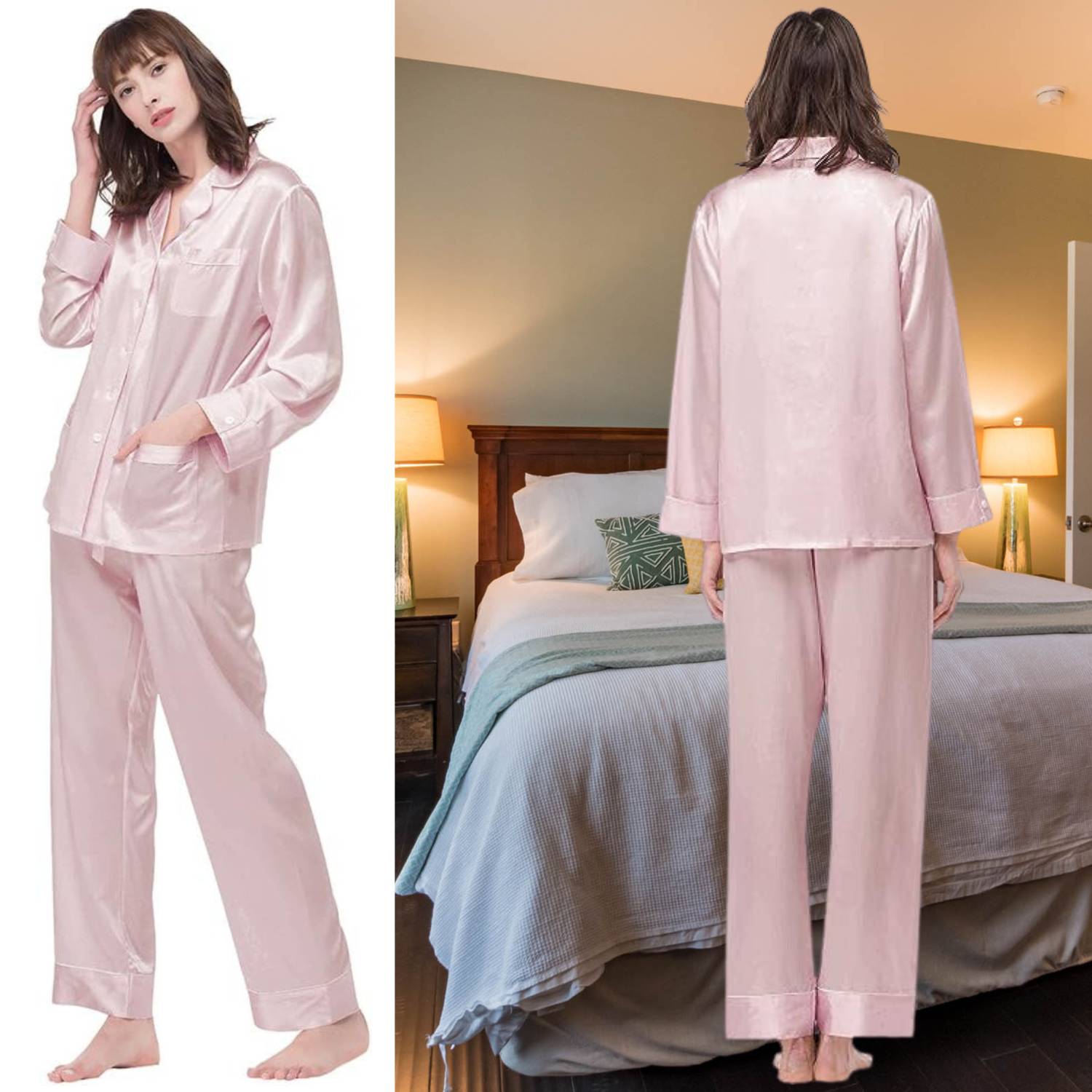 Mulberry Silk Long Pyjama Set: image 4