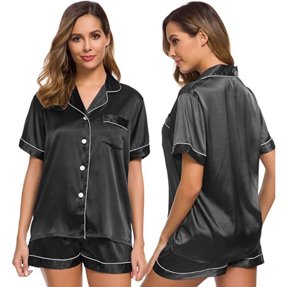 Womens Silk Satin Pyjamas: image 3