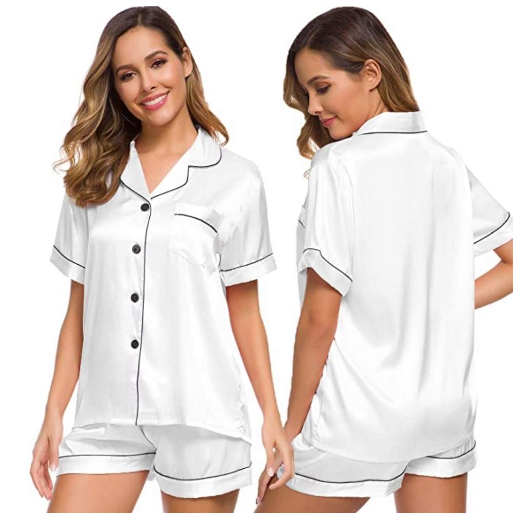 Womens Silk Satin Pyjamas: image 6